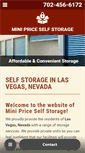 Mobile Screenshot of minipriceselfstoragelv.com